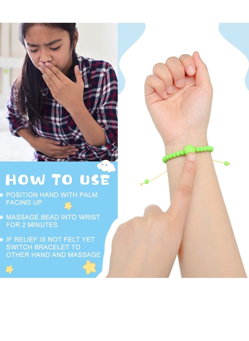 Y&D - 9 Pcs Motion Sickness Bracelets for Kids Anti Nausea Wristband Morning - Image 1