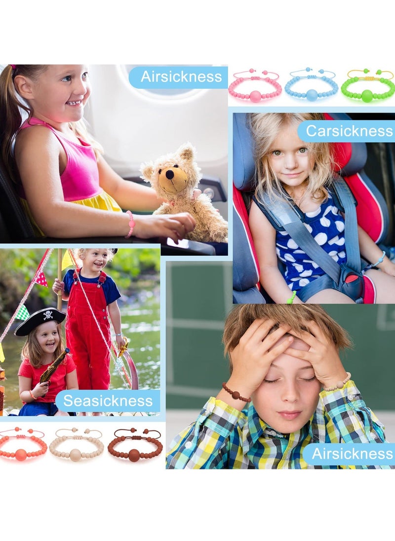 Y&D - 9 Pcs Motion Sickness Bracelets for Kids Anti Nausea Wristband Morning - Image 1