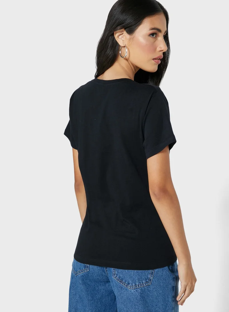 Seventy Five Mickey Mouse Head Silhouette T-Shirt