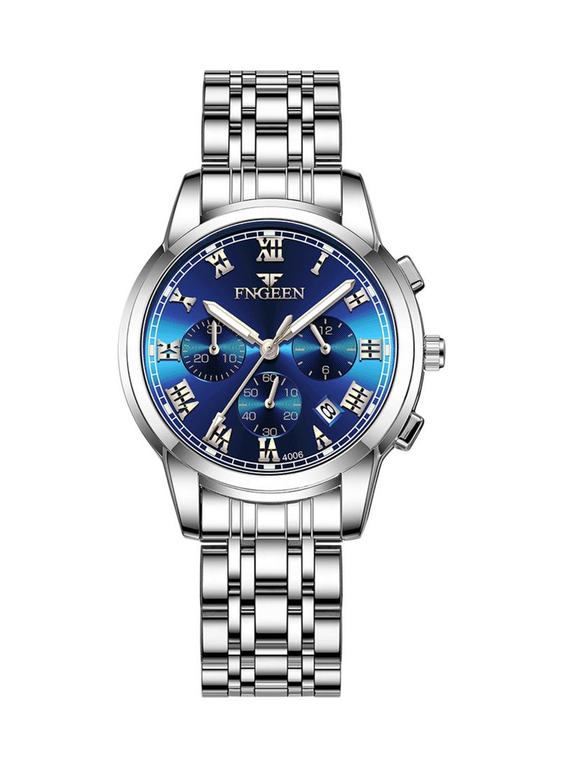 فنجين ساعات نسائية من أفضل العلامات التجارية الفاخرة المقاومة للماء وساعة التاريخ للسيدات بحزام من الفولاذ ساعة كوارتز كاجوال ساعة يد رياضية للنساء - Image 5