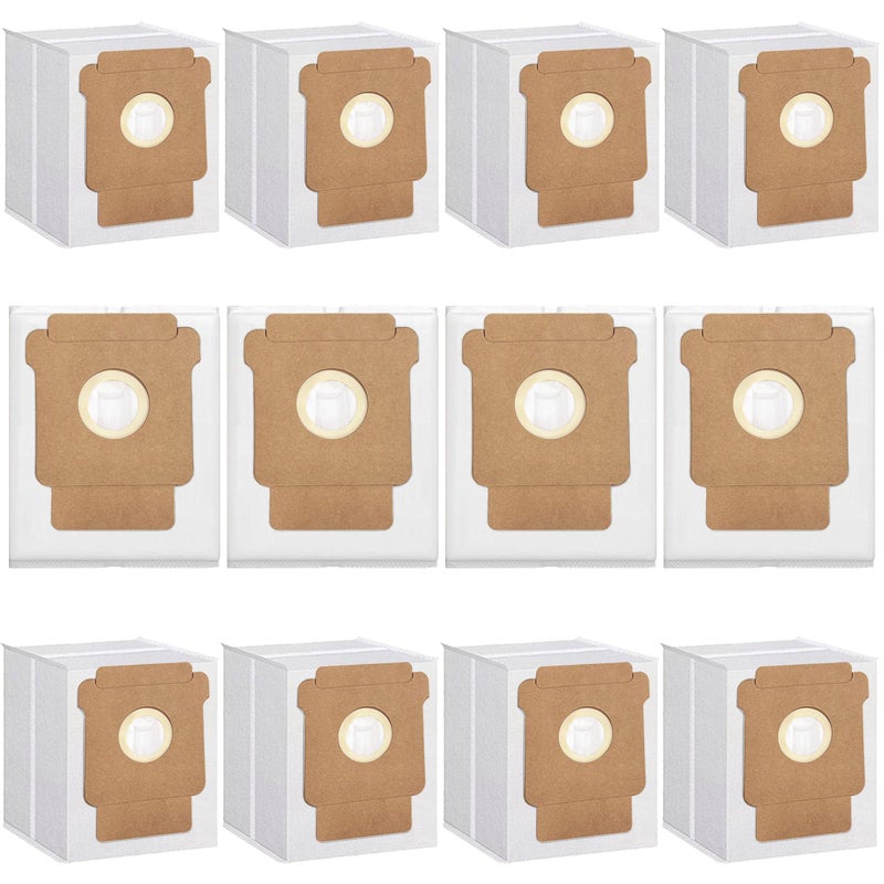 MalhSlix 12 Pack Q0520 Vacuum Bags for iRobot Roomba Vacuum 2 Q0520 Essential Robot Vacuum Cleaner,Roomba 105 Combo/Vac,Plus 405 404 505 Combo Max 705 Vac,Max 705 Combo Robot,Disposable Auto-Empty Dust Bin Bag - Image 1