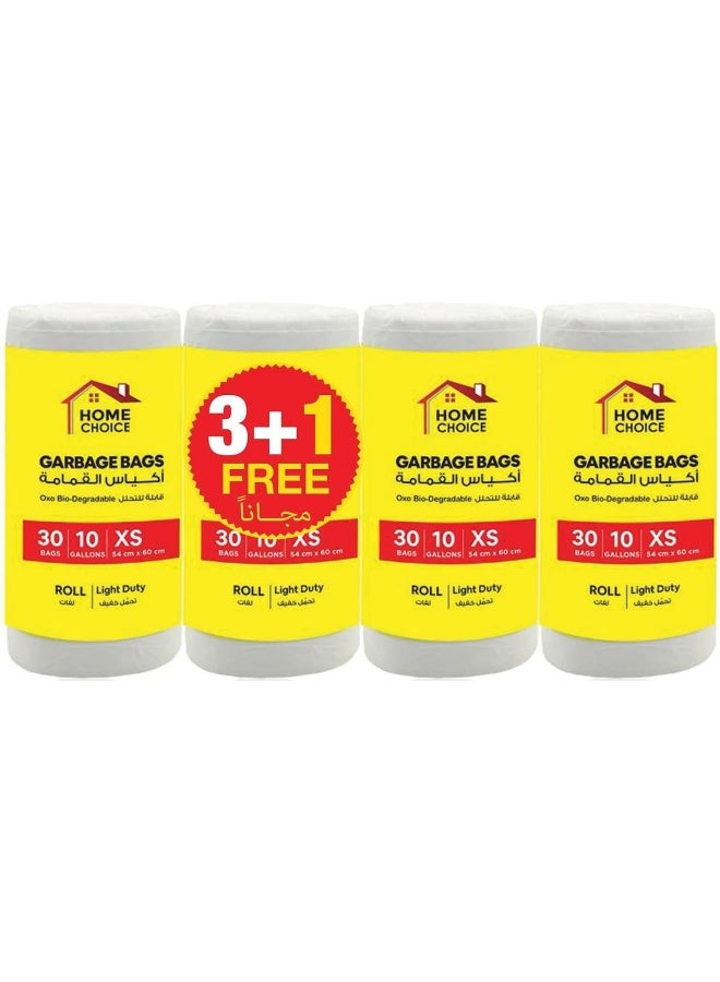 HOME CHOICE 10 Gallons, Pack of 120-Pieces, Size 54*60 cm, Trash Bags, Bio-degradable Garbage Bags Rolls, Bin Liners  - Image 1