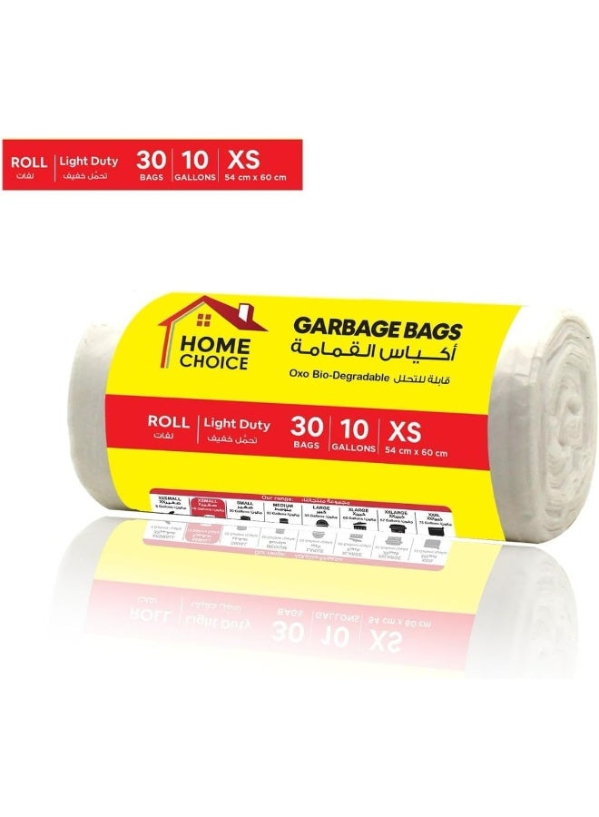 HOME CHOICE 10 Gallons, Pack of 120-Pieces, Size 54*60 cm, Trash Bags, Bio-degradable Garbage Bags Rolls, Bin Liners  - Image 2