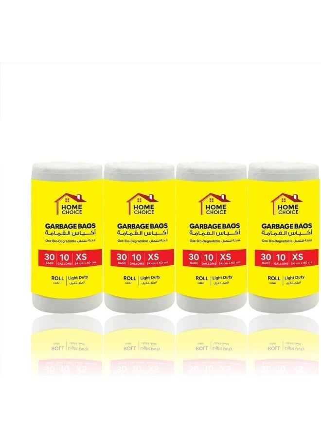 HOME CHOICE 10 Gallons, Pack of 120-Pieces, Size 54*60 cm, Trash Bags, Bio-degradable Garbage Bags Rolls, Bin Liners  - Image 3