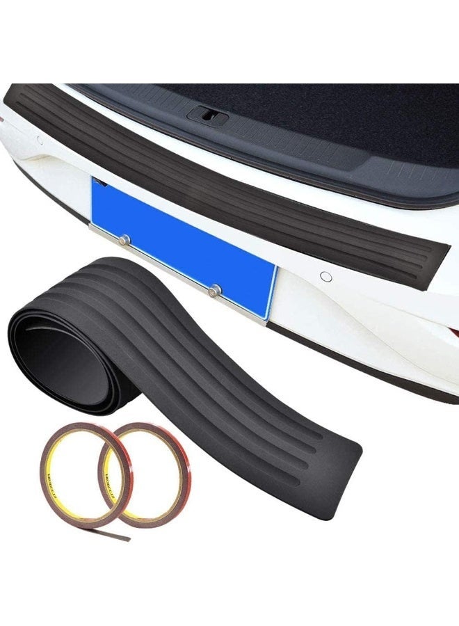 شريط حامي مضاد السيارة العالمي ، الخلفية / الأمامية مضادة للاصطدام الحرس المطاطي مع اللاصق ، تنورة مقاومة للخدش ضد الانزلاق للسيارات الرباعية الدقيقة شاحنات السدان - 104x8cm ، أسود - Image 1