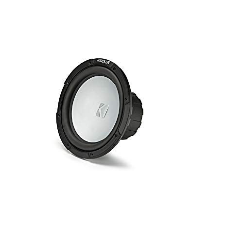 KICKER 45KMF104 10" Weather-Proof Subwoofer for Freeair Applications 4 Ohm 45KMG10W 10" LED Grille (White) - Image 3