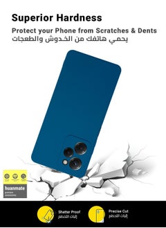 huanmate غطاء سيليكون أنيق لهاتف Xiaomi Poco X5 Pro باللون الأزرق  - Image 4