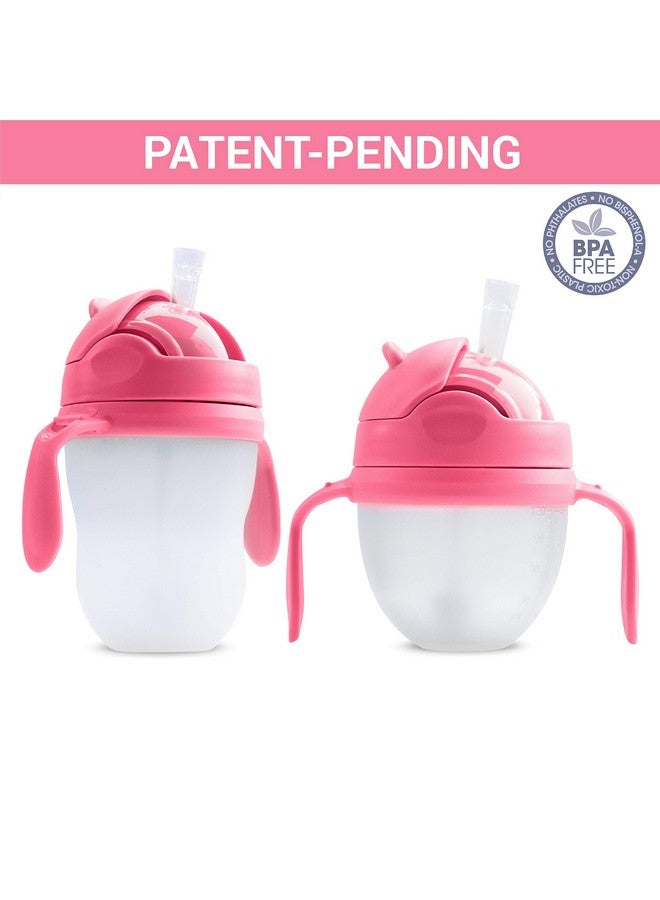 ANPEI 3-in-1 Weighted Straw Sippy Cup Conversion Kit for Comotomo Bottles | Versatile, Leak-Proof - Easy-to-Use Solution for Babies and Toddlers | Compatible with 5oz & 8oz Bottle (Pink) - Image 1