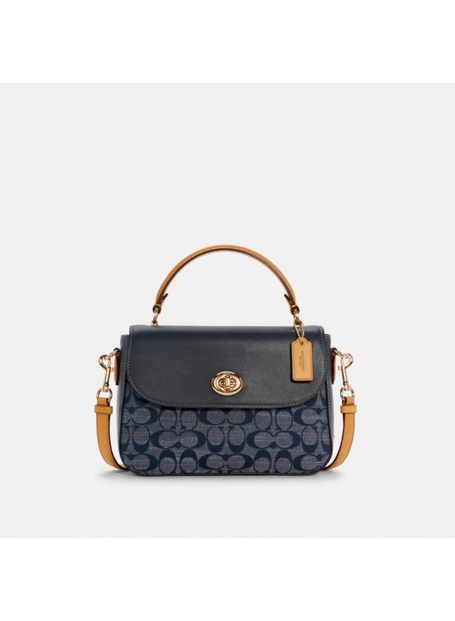 coachoutlet Coach Marlie Top Handle Satchel In Signature Canvas  - Image 1