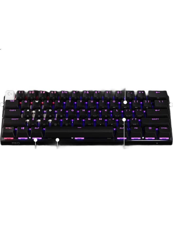 G Logitech (G) Pro X 60 Lightspeed Gaming Keyboard (Black, Gx-L Optical Switch) Red Switch (Light And Comfortable Feel) - Image 3