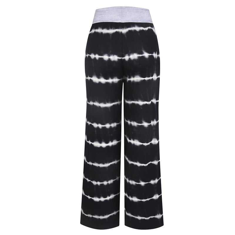 iniber Women's Comfy Pajama Pants Casual Lounge Pant Wide Leg Palazzo Stretch Drawstring Bottoms - Image 4