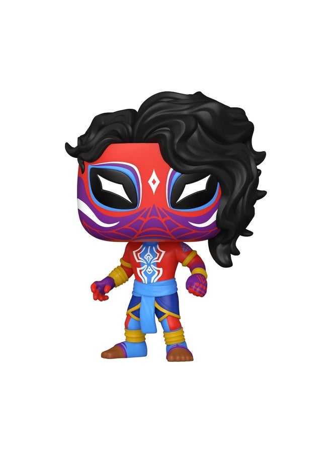 Funko فانكو بوب! فينيل: سبايدر مان: عبر عالم العنكبوت - سبايدر مان الهند - بافيتر برابهاكار - سبايدر مان - تمثال فينيل قابل للجمع - فكرة هدية - منتجات رسمية - للأطفال والبالغين - Image 1