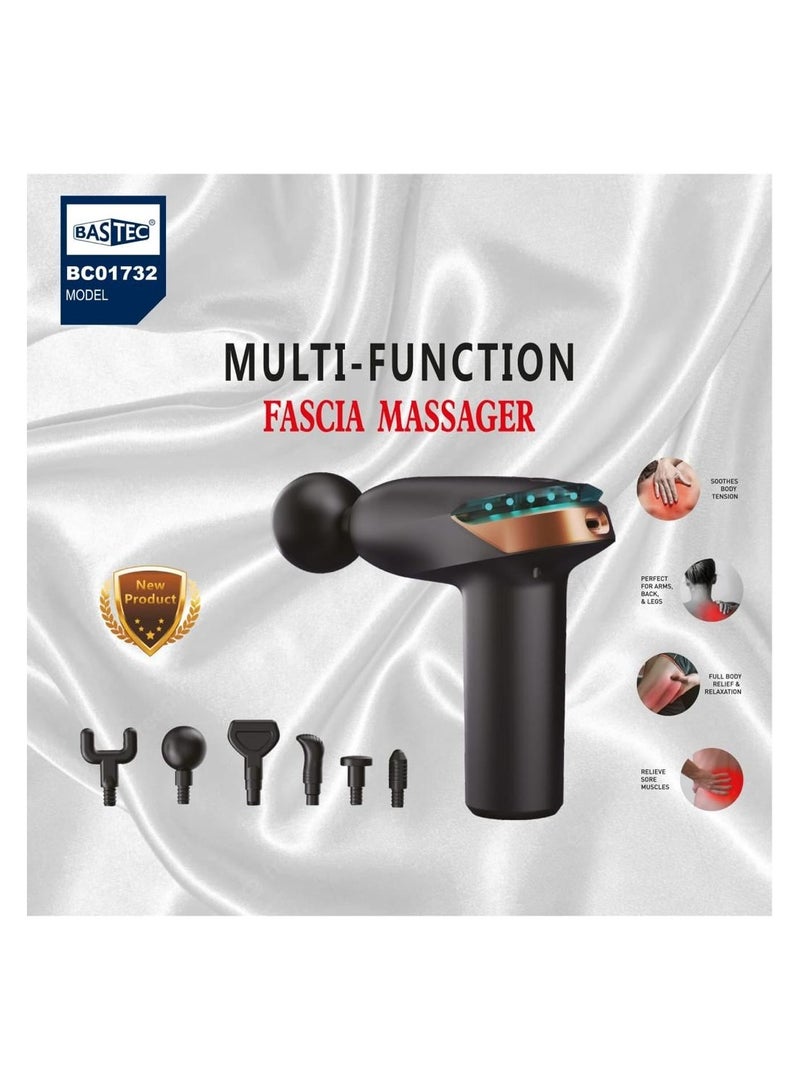 Bastec Rechargeable body and deep tissue massager and facial massage gun to remove muscle spasm and more relaxation - Image 1
