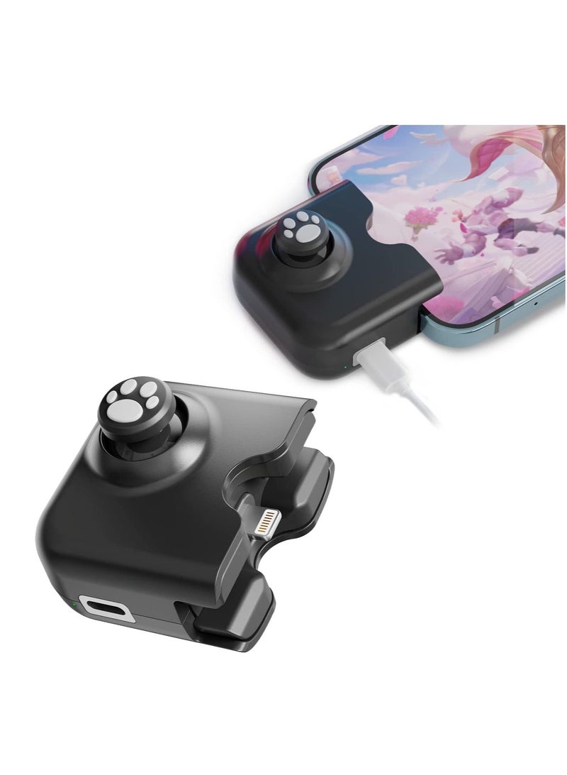 Captaintech For Yao L1 PRO Mobile Game Controller Joystick for iPhone (iOS 13.4 or Later, For iOS Mobile Games), Gaming Gamepad Compatible with PUBGG Mobile, Call of Duty Mobile(CODM), Genshin Impact (Black) - Image 1