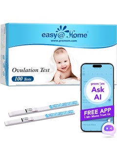 Easy@Home Ovulation Test Strips (100-Pack) Value Pack, Reliable Ovulation Predictor Kit And Fertility Test  - Image 1