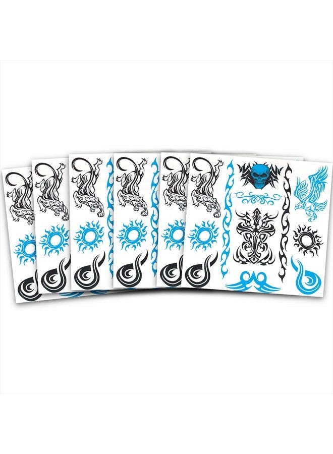 SAVVi Tribal Tattoos for Men Women Adults Kids ~ 200 Pcs Pre-Cut Individual Temporary Tribal Tattoos Realistic for Party Favors Maui Costumes | Fake Totem Tattoos  - Image 3
