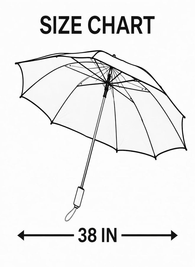 RAINPOPSON Umbrella for Women & Men | 2 fold Umbrella Combo Offer Set of 2(Pink & Blue Printed) - Image 4