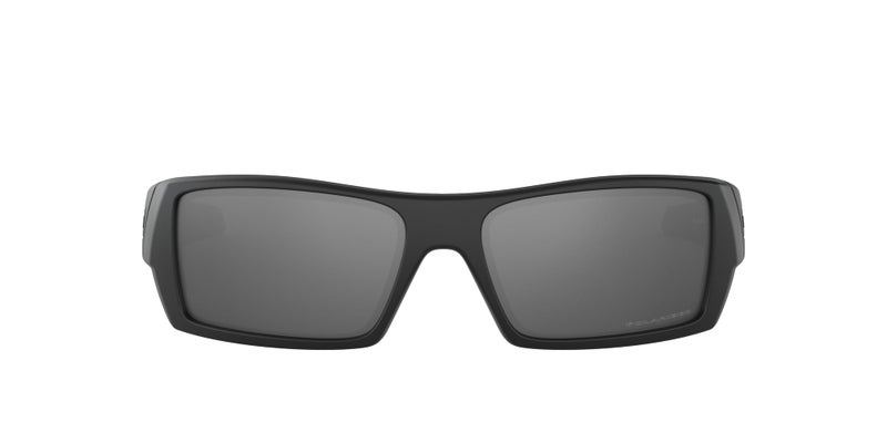 Oakley Mens OO9014 Gascan Rectangular Sunglasses, Matte Black/Black Iridium Polarized, 60 mm - Image 1