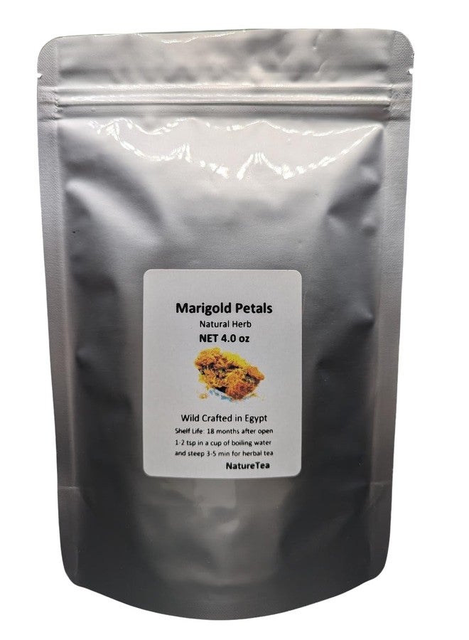 Nature Tea Marigold Petals - Loose Calendula officinalis Petals 100% from Nature (8 oz) - Image 2