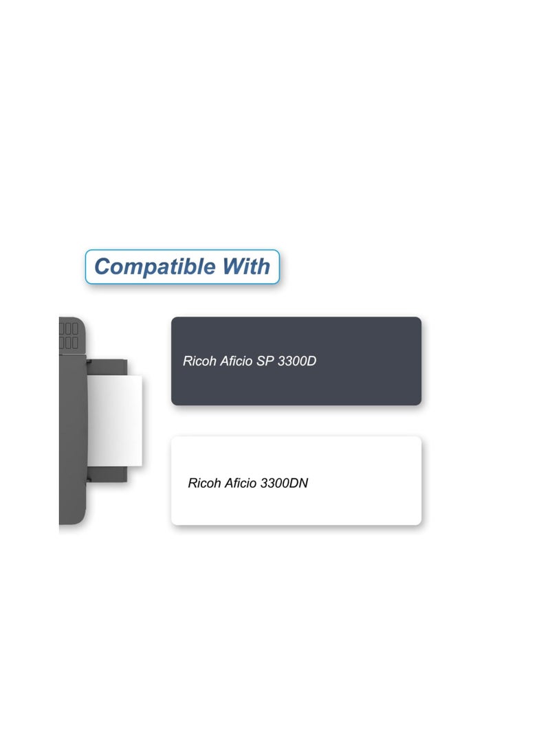 Generic Compatible for Ricoh SP-330H Toner Cartridges Work for Ricoh SP 330DN 330SFN 330SN M320 M320FB P301 Printers, with Chip, High Yield 8000 Pages, Clear Printing (Black) Compatible for Ricoh SP-330H Toner  - Image 3