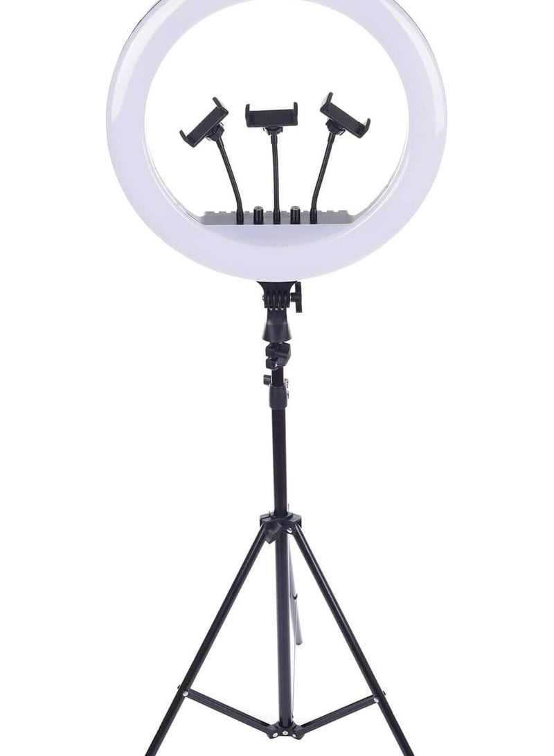 LED Ring Light MF-22 – Soft Light, Eye-Safe, 360° Rotation – Ideal for Live Streaming & Content Creation - Image 1