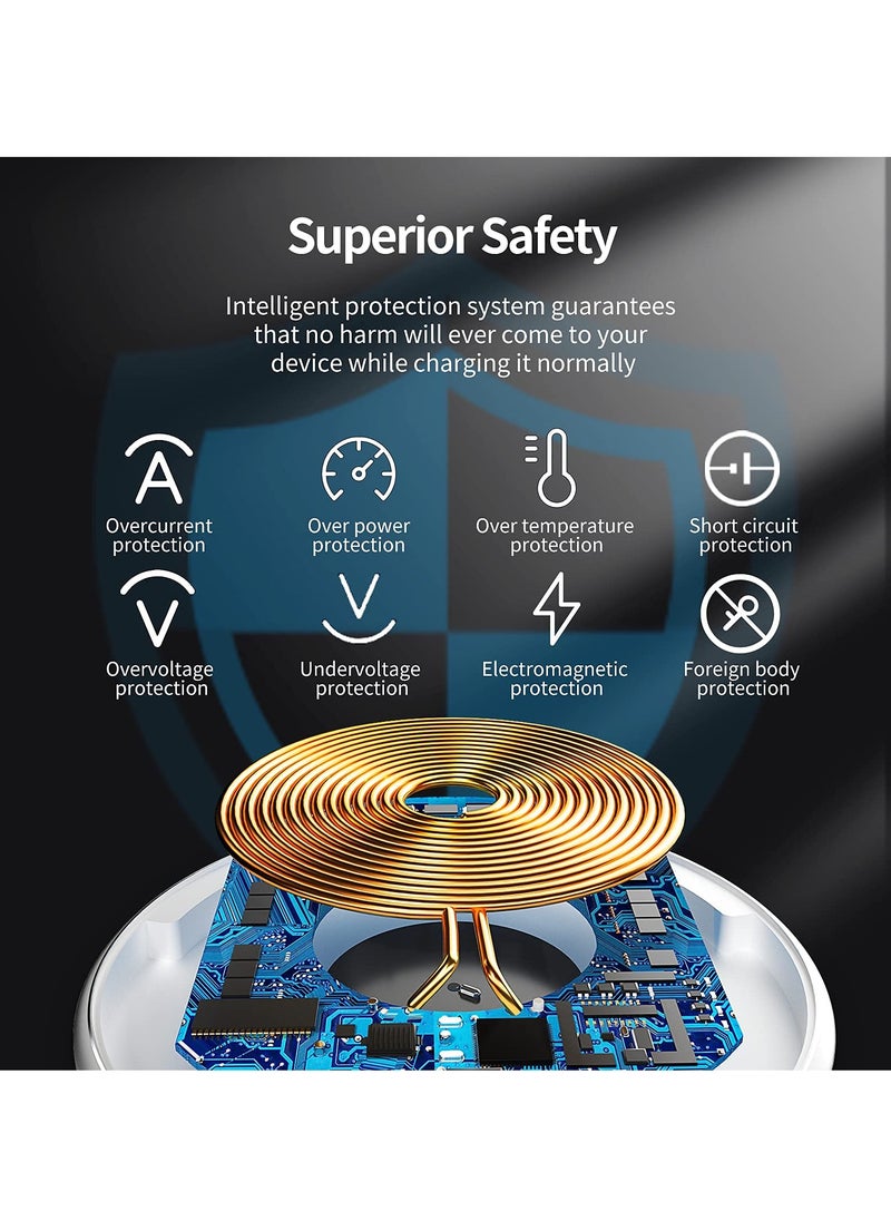 SYOSI - Invisible Wireless Charger Hidden Long Distance Wireless Phone Charger Under Desk 10W Charging Pad for iPhone 14 13 Series and Galaxy S20 S10 Series - Image 1