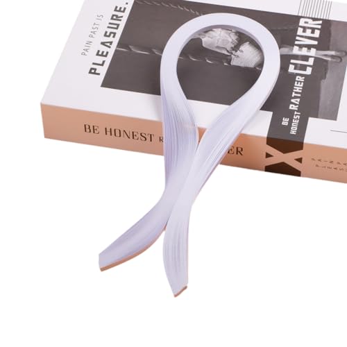 ODETOJOY White Quilling Paper Strips 10mm for Crafts Paper Quilling Strip 3/8inch-120pcs, 52cm (10mm) - Image 2