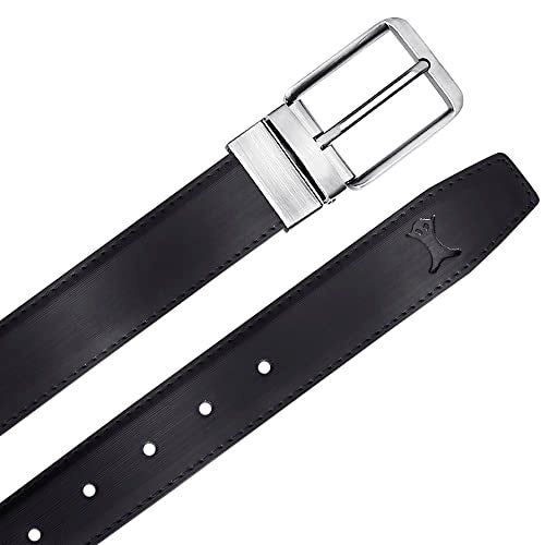 Creature Reversible Pu-Leather Formal Belt For Men(Color-Black||Length-46 inches upto waist 40 inches||BL-06) - Image 4