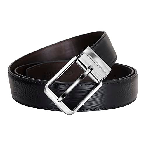 Creature Reversible Pu-Leather Formal Belt For Men(Color-Black||Length-46 inches upto waist 40 inches||BL-06) - Image 2