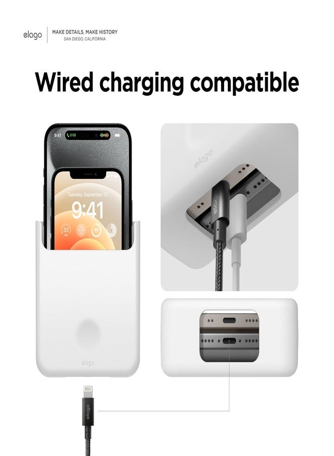 elago Phone Holder Mount, Compatible with All Smartphone Models, Adjustable, White - Image 3