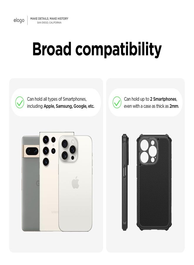 elago Phone Holder Mount, Compatible with All Smartphone Models, Adjustable, White - Image 2