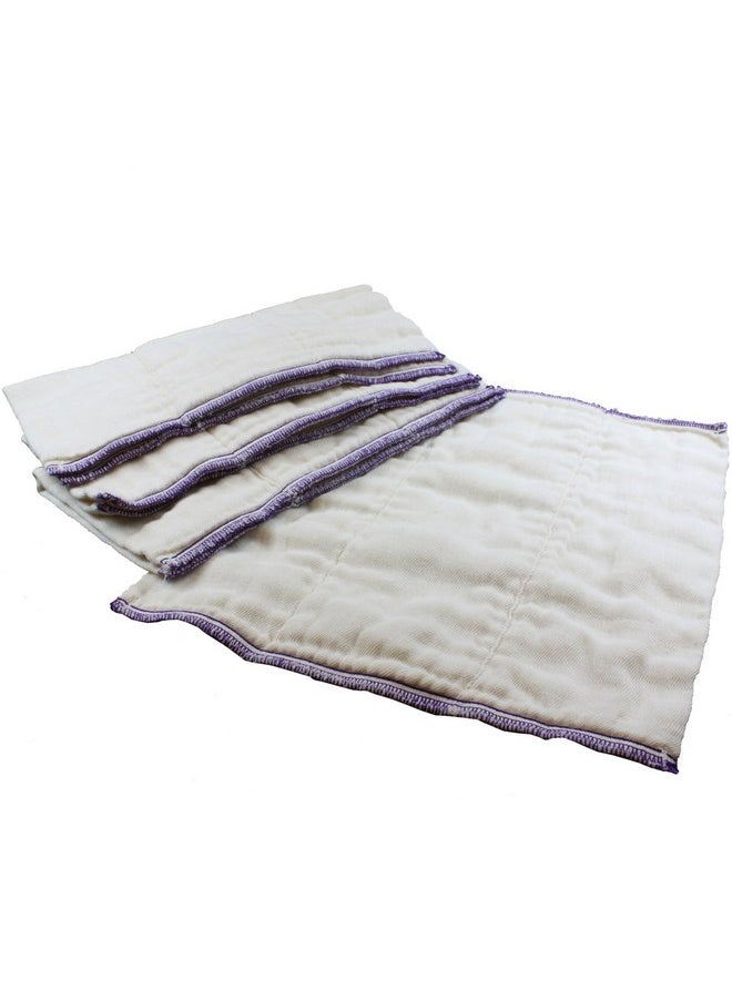 OsoCozy - OsoCozy Better Fit Unbleached Prefold Cloth Diapers -100% Cotton, Gauze Weave, Sized for Tri Folding - Size 1 - (Infant 4x8x4 Fits 6-16 lb.) - 1 Dozen - Image 1