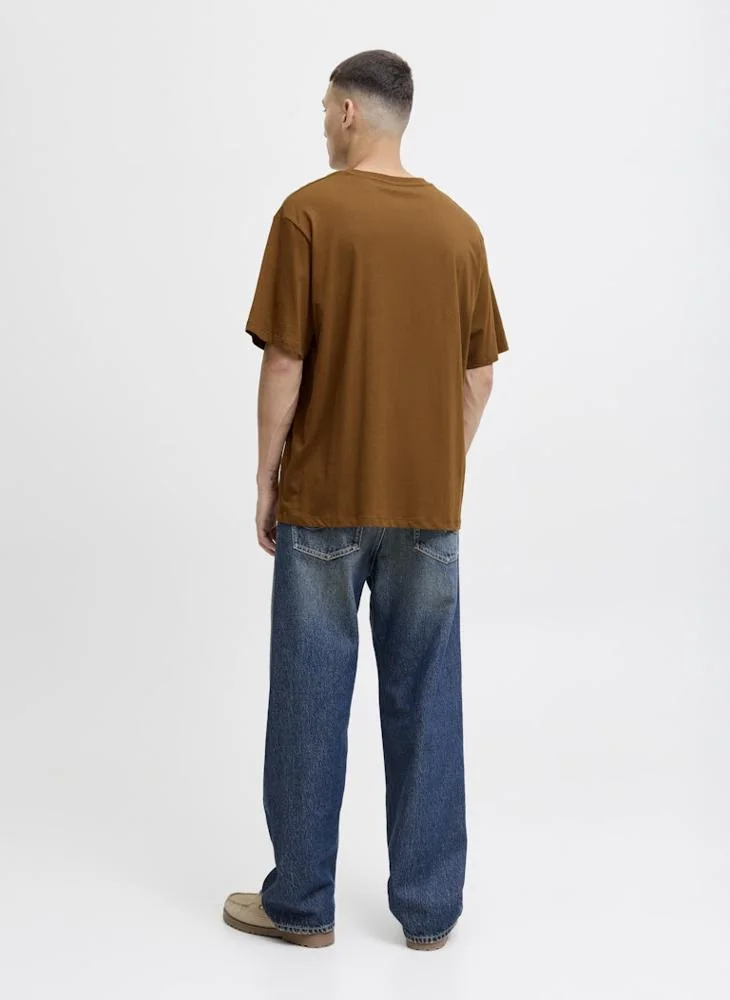 JACK & JONES Text Print Regular Fit T-Shirt