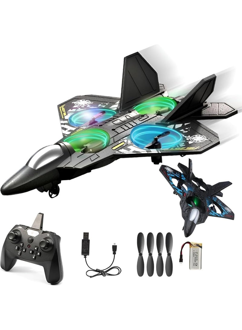 K8 Remote Control Foam Aircraft with LED Lights – 2.4GHz RC Plane Drone for Kids & Adults (Rechargeable, Durable EPP Foam, 360° Stunt Flying - Image 1