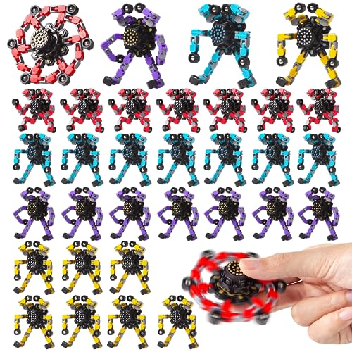 Gokeey Transformable Fidget Spinners 32 Pcs for Kids and Adults Stress Relief Sensory Toys for Boys and Girls Fidget Toy Classroom Party Favors for Kids 48 812 Goodie Bag Stocking Stuffers Gifts - Image 1