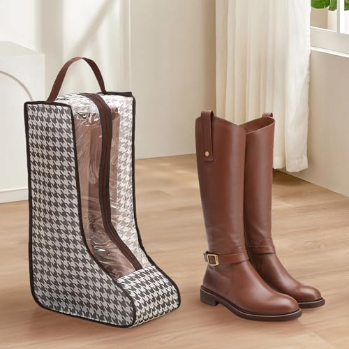 Suohheh 2 Pack Boot Storage Bag, Portable Dust Proof Boot Bags for Cowboy Boots, Shoe Cover Protector Bag for Boots Storage and Organizer Packing, Tall Boot Storage Carry Bag for Travel and Daily Use - Image 4