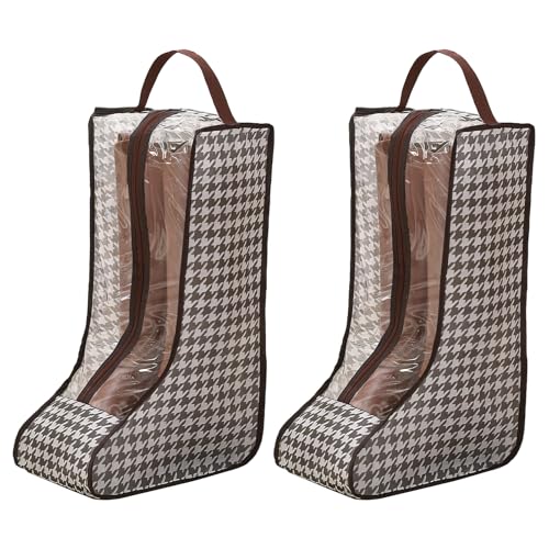 Suohheh 2 Pack Boot Storage Bag, Portable Dust Proof Boot Bags for Cowboy Boots, Shoe Cover Protector Bag for Boots Storage and Organizer Packing, Tall Boot Storage Carry Bag for Travel and Daily Use - Image 1