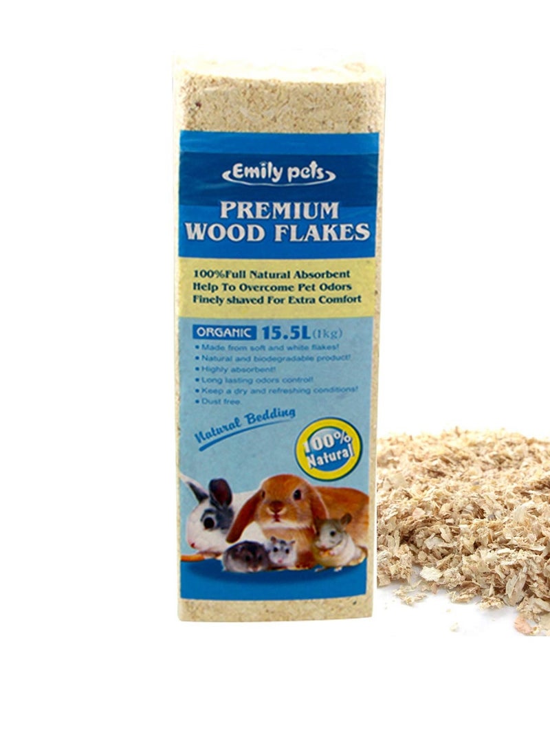 Emily Pets Emily's Premium Wood Chips for Pets 15.5L-1kg - Image 1