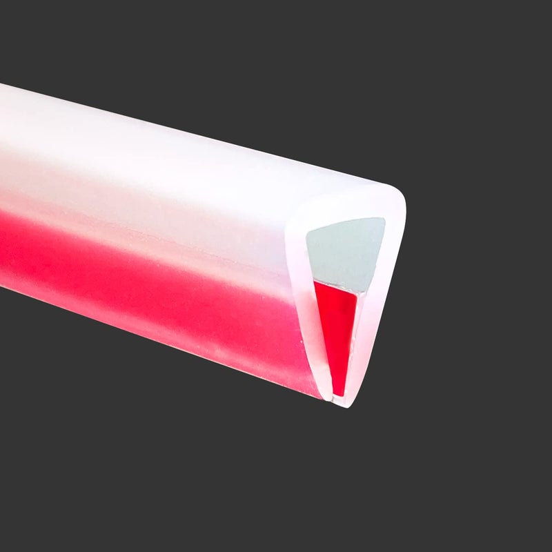 Protalwell Clear Rubber Edge Trim, Self-Adhesive Silicone Edge Trim, Edge Protector for Sheet Metal, Glasses or Flexi Glasses, Silicone Rubber Material, Transparent Color, Fit 1/4"(6mm), U Channel Edge Guard - Image 1