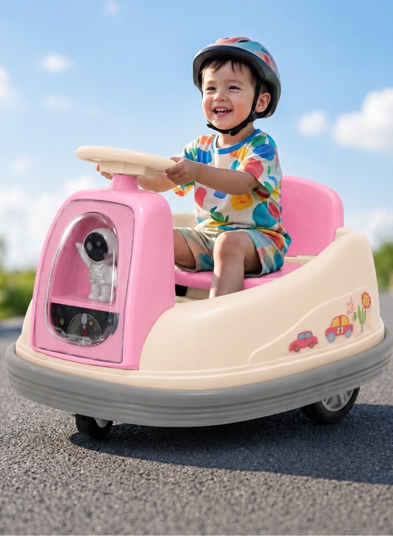 Portbae Kids Electric Ride-On Bumper Car 360° Rotation – LED Lights, Fun Drifting & High Safety Design - Image 1
