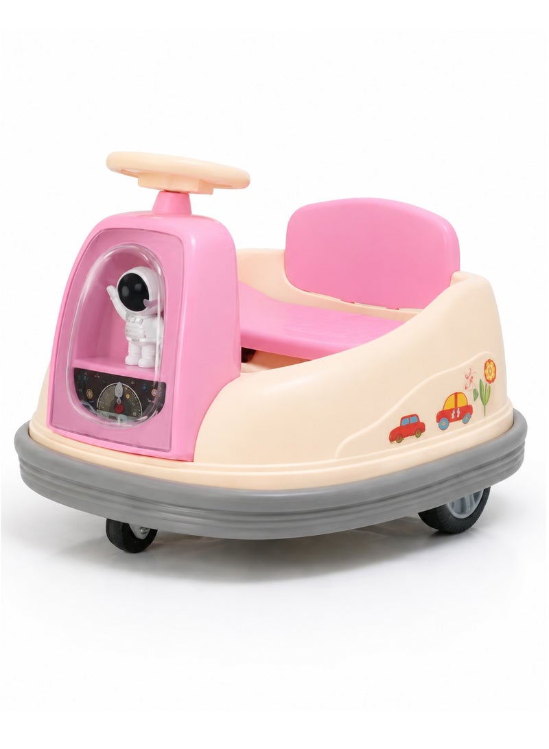 Portbae Kids Electric Ride-On Bumper Car 360° Rotation – LED Lights, Fun Drifting & High Safety Design - Image 2
