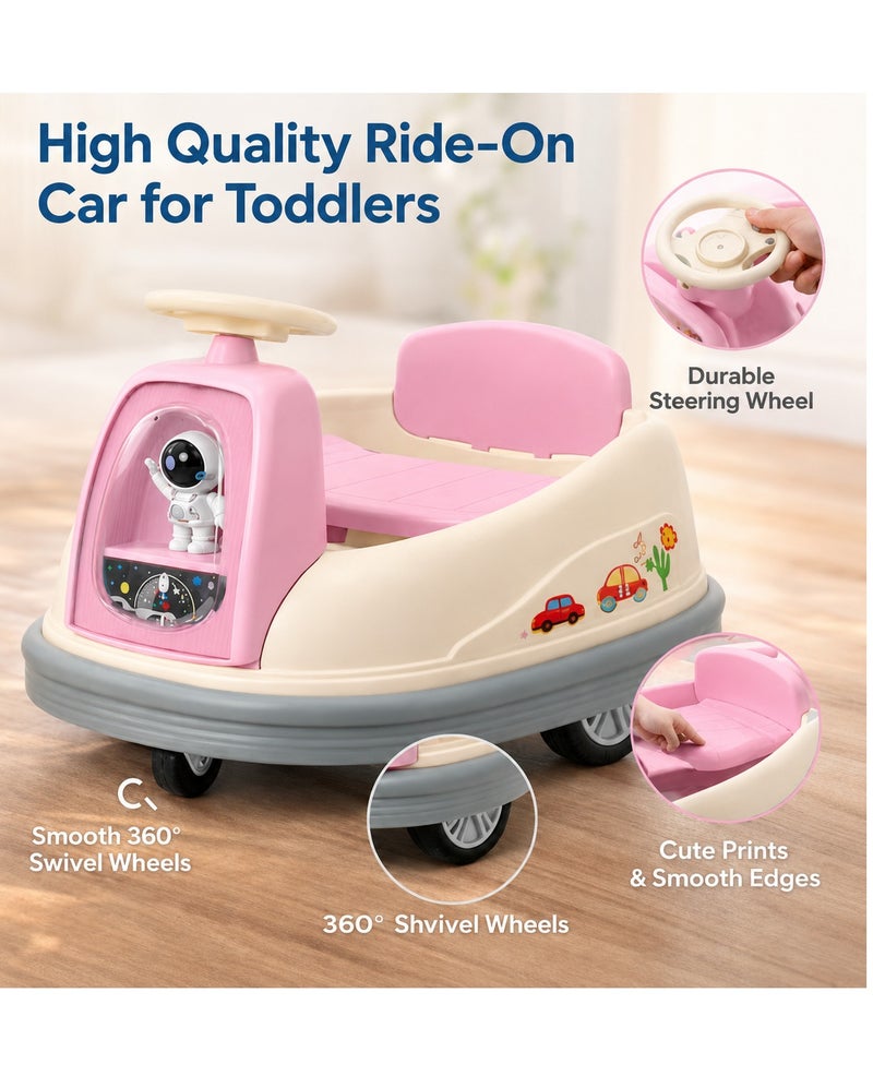 Portbae Kids Electric Ride-On Bumper Car 360° Rotation – LED Lights, Fun Drifting & High Safety Design - Image 4