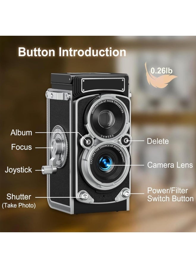Retro Style Digital Camera 12MP 1080P Video with 1.54-inch HD Screen - Image 3