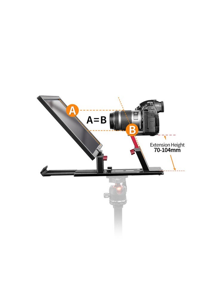 Desview Desview T12S 12.9" Portable Teleprompter for Smartphone/Tablets with Remote Control  - Image 4