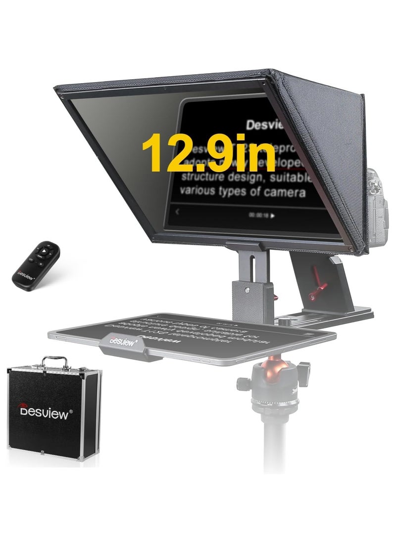 Desview Desview T12S 12.9" Portable Teleprompter for Smartphone/Tablets with Remote Control  - Image 1