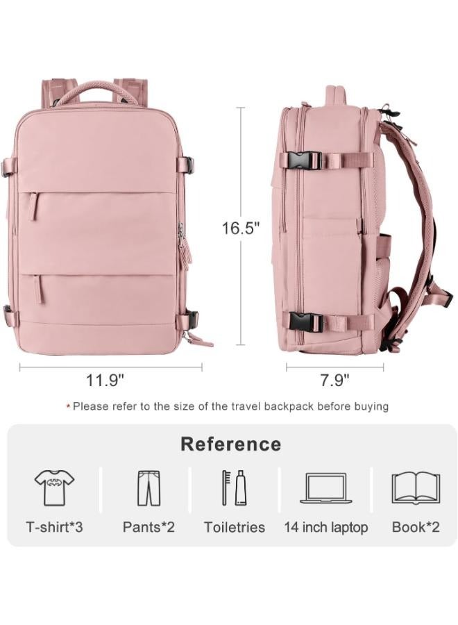 Travel Backpack For Men and Women Airline Approved Carry On Bag with Shoe Compartment, Holds 15.6" Laptop and USB Charging Port - Image 2