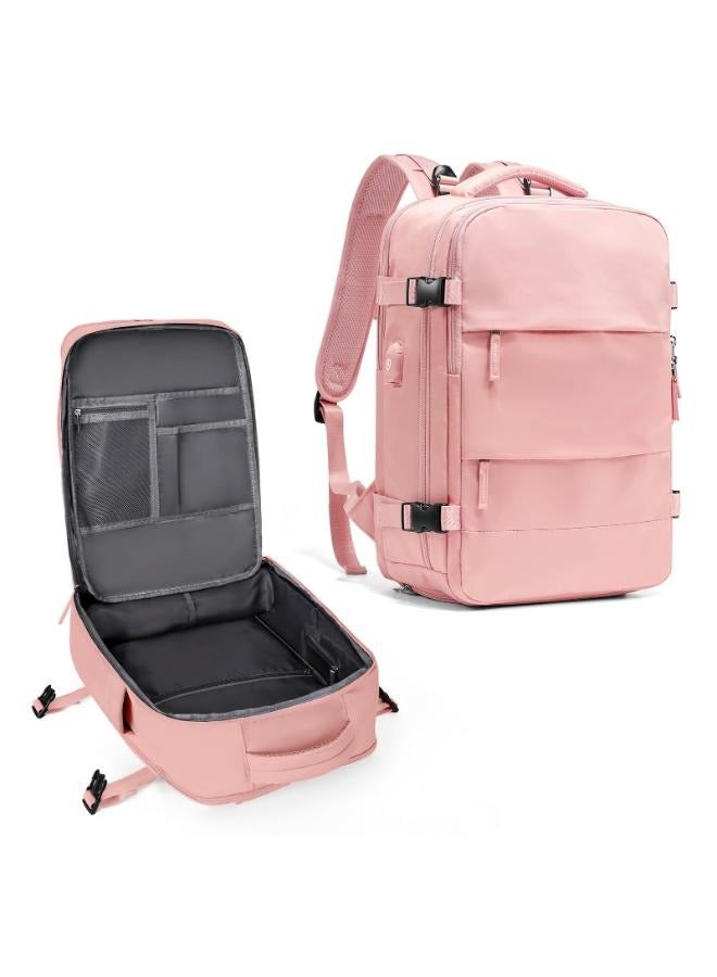 Travel Backpack For Men and Women Airline Approved Carry On Bag with Shoe Compartment, Holds 15.6" Laptop and USB Charging Port - Image 1
