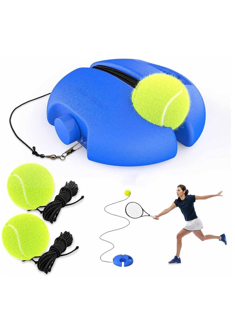 Generic Tennis training device, equipped with 3 string balls, single tennis training equipment, portable tennis training tool, portable tennis gear for beginners, children, and adults.  - Image 1