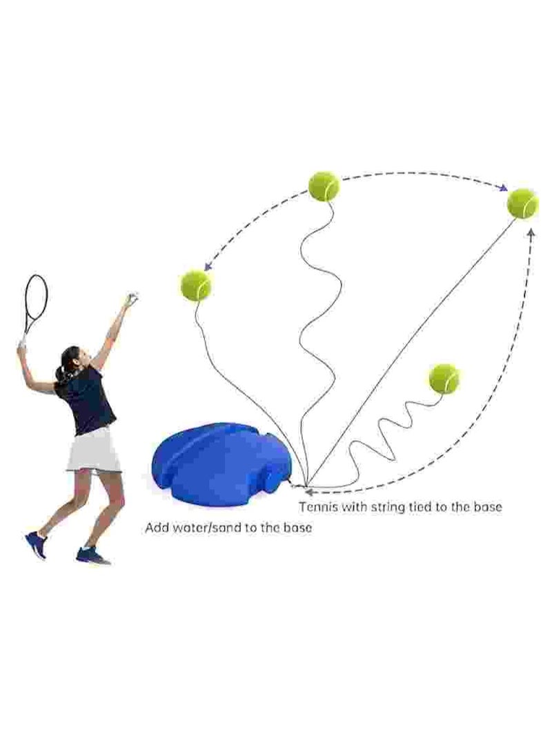 Generic Tennis training device, equipped with 3 string balls, single tennis training equipment, portable tennis training tool, portable tennis gear for beginners, children, and adults.  - Image 5