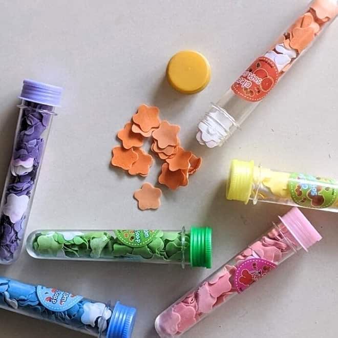 Portable Paper Soap Sheets for Travel, 4 Pack Scented Flower Soap Flakes in Compact Plastic Case, Dissolvable Hand Washing Soap for Camping, School, Office and Outdoor Activities